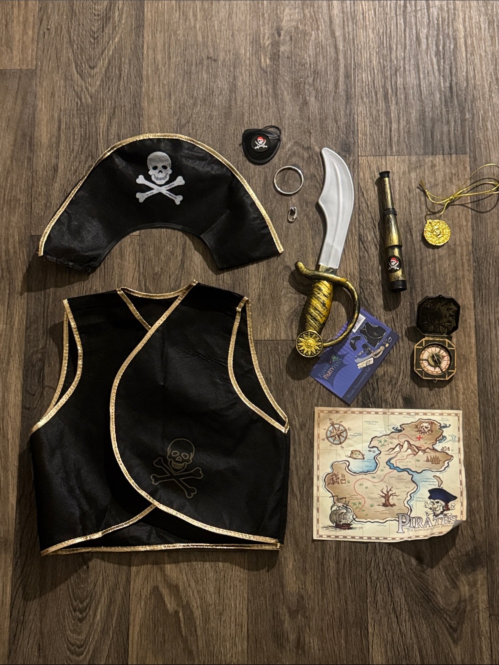 🏴‍☠️Kids Blacl Pirate Costume Set🏴‍☠️